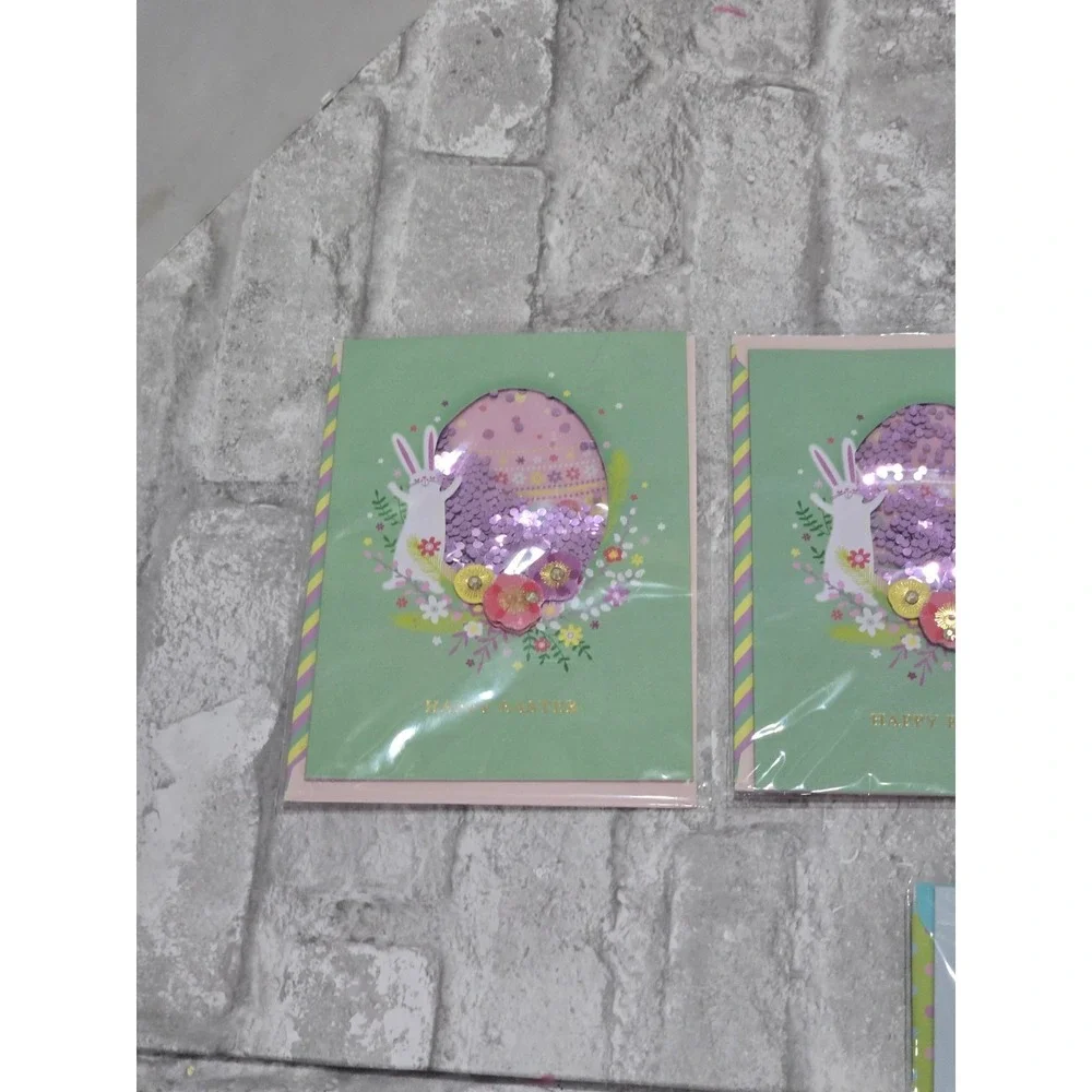 Roberts‎ and Reid Easter Cards Lot of 7 cards with envelopes 3D 2D